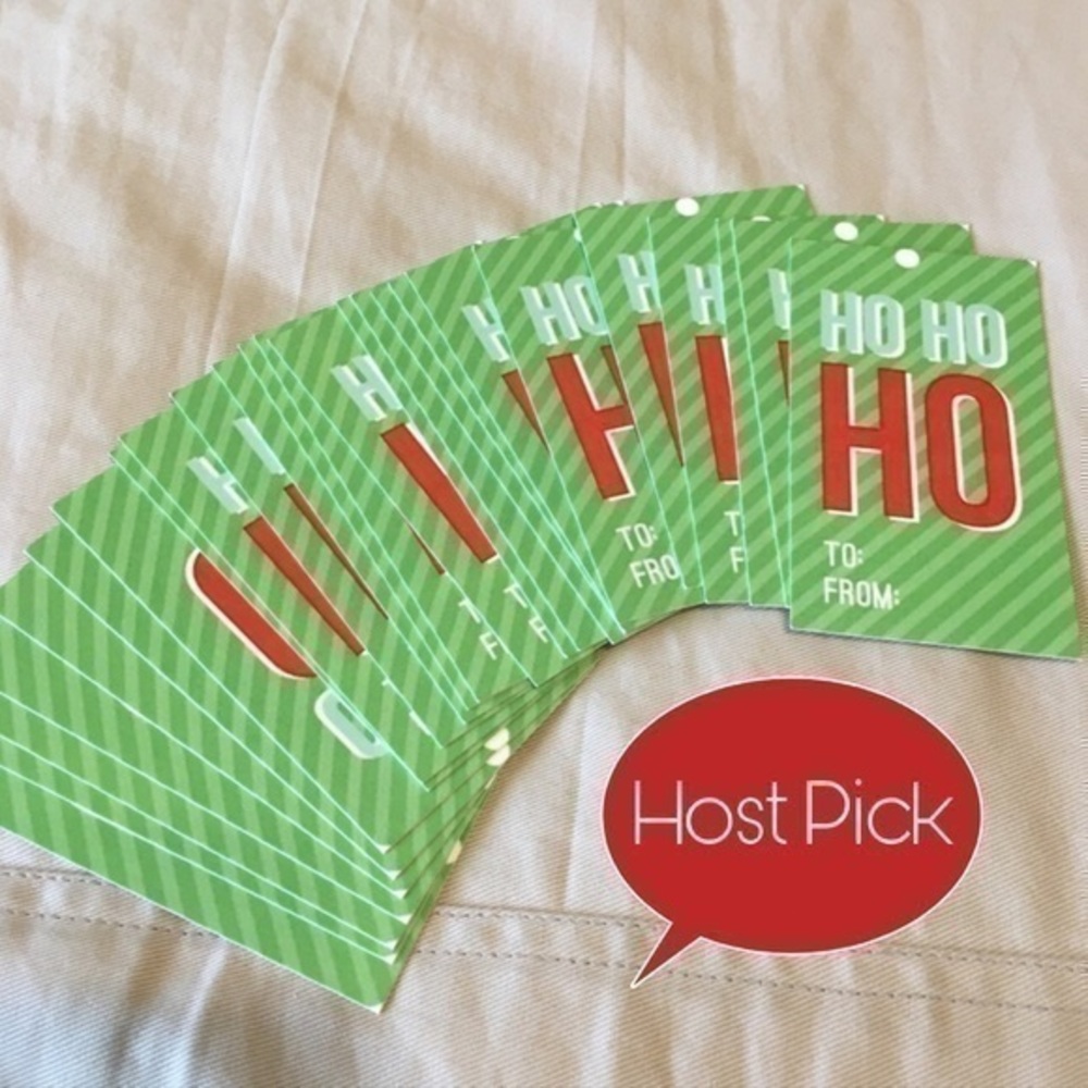 Set of 25 HoHoHo Christmas gift cards